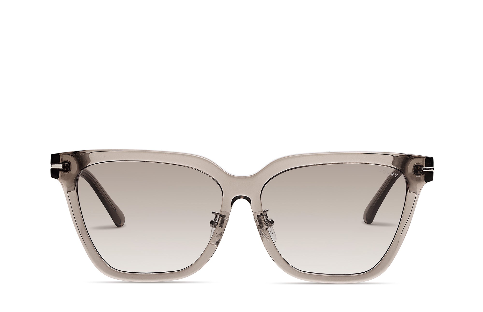 Covry Polarized Bella Sunglasses BELLA Napa Wide Square Low Bridge Sunglasses I COVRY main image 3