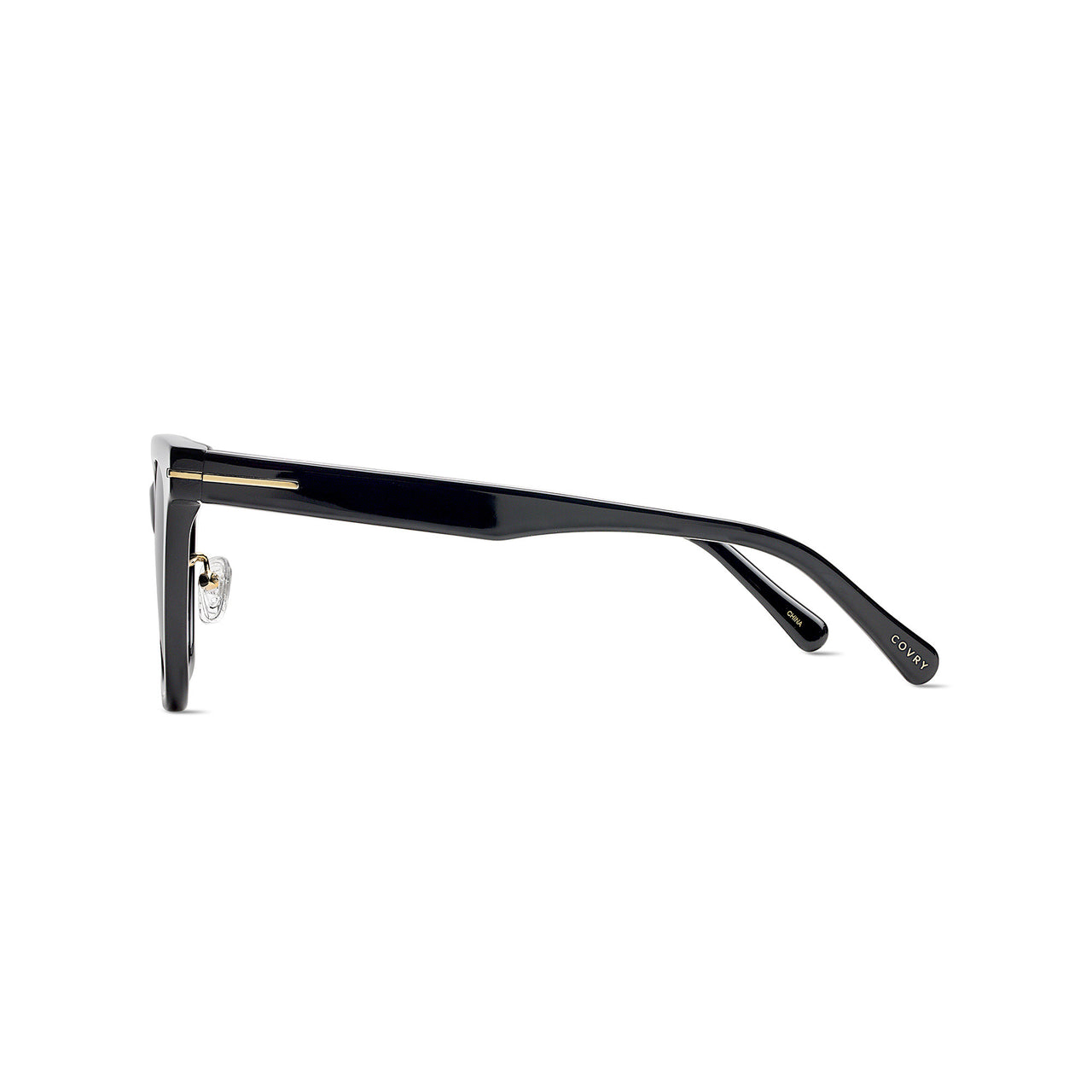Firstsense Trendy Sunglasses - UV Protection Polarized Lenses, Black Frame, Unisex Stylish Shades