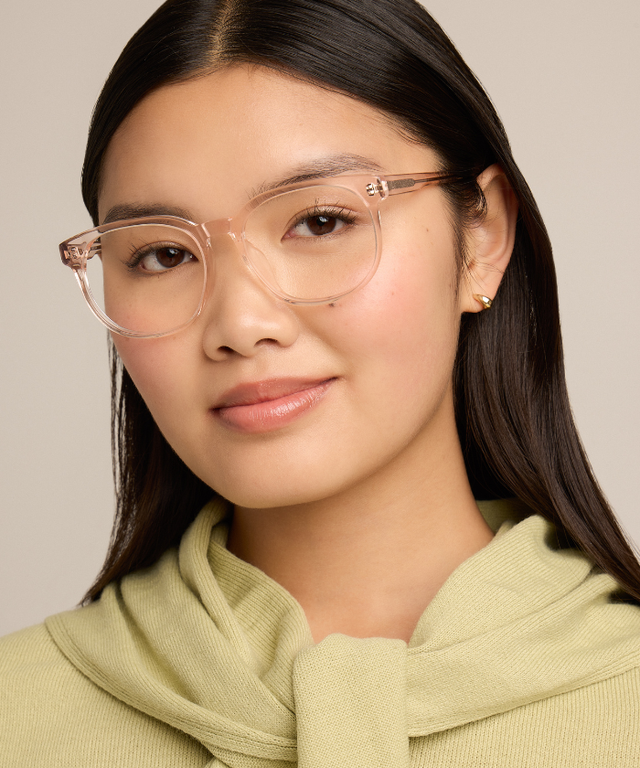 Adara Peach Glasses with Elevated Fit® I COVRY