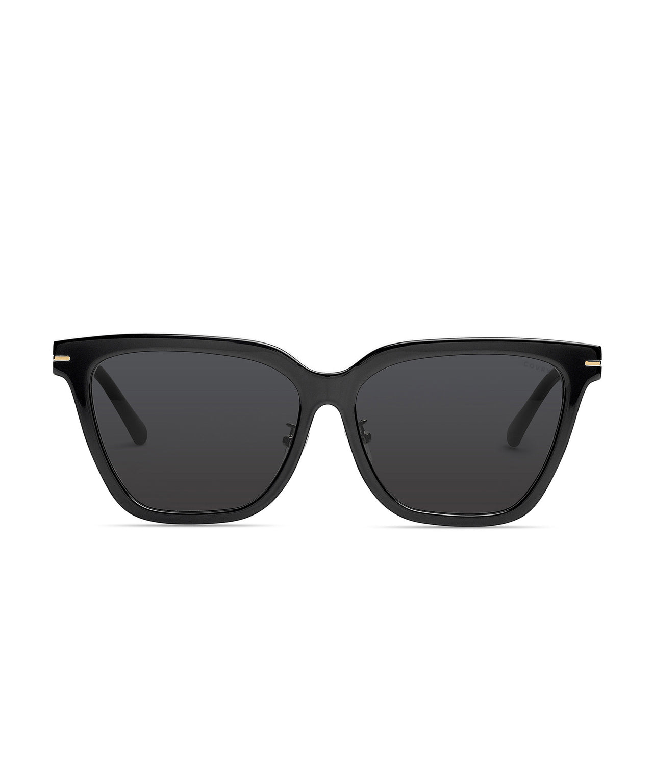 BELLA Black Wide Square Sunglasses with Elevated Fit® I COVRY display picture 1