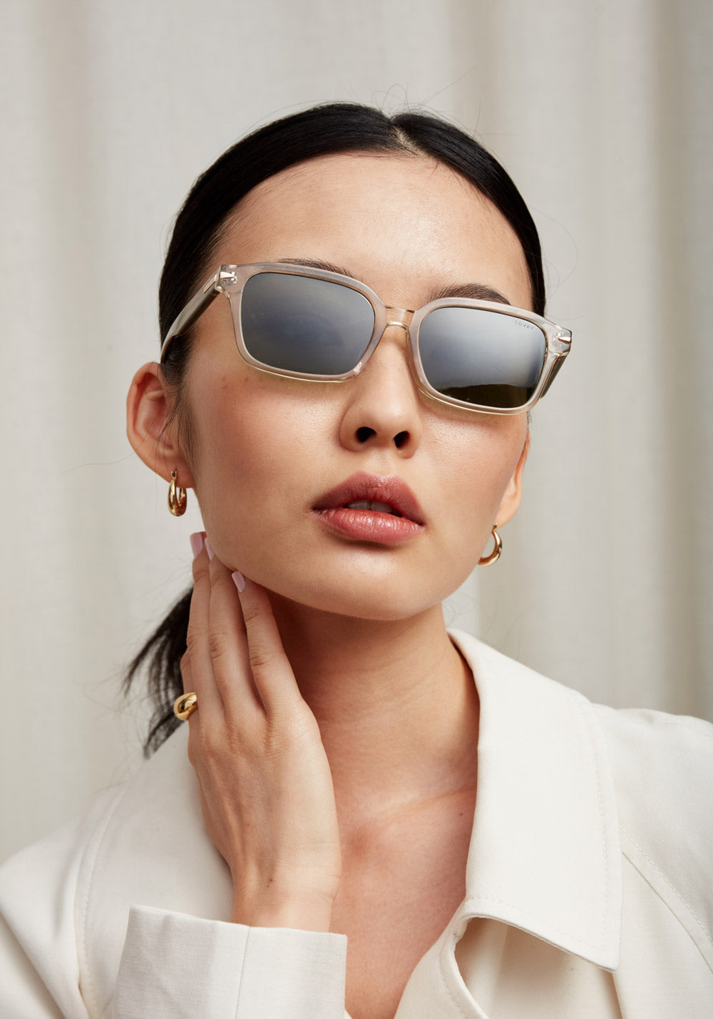 クリーミー　小南 Crux Napa Low Bridge Fit Sunglasses with Elevated Fit® I COVRY