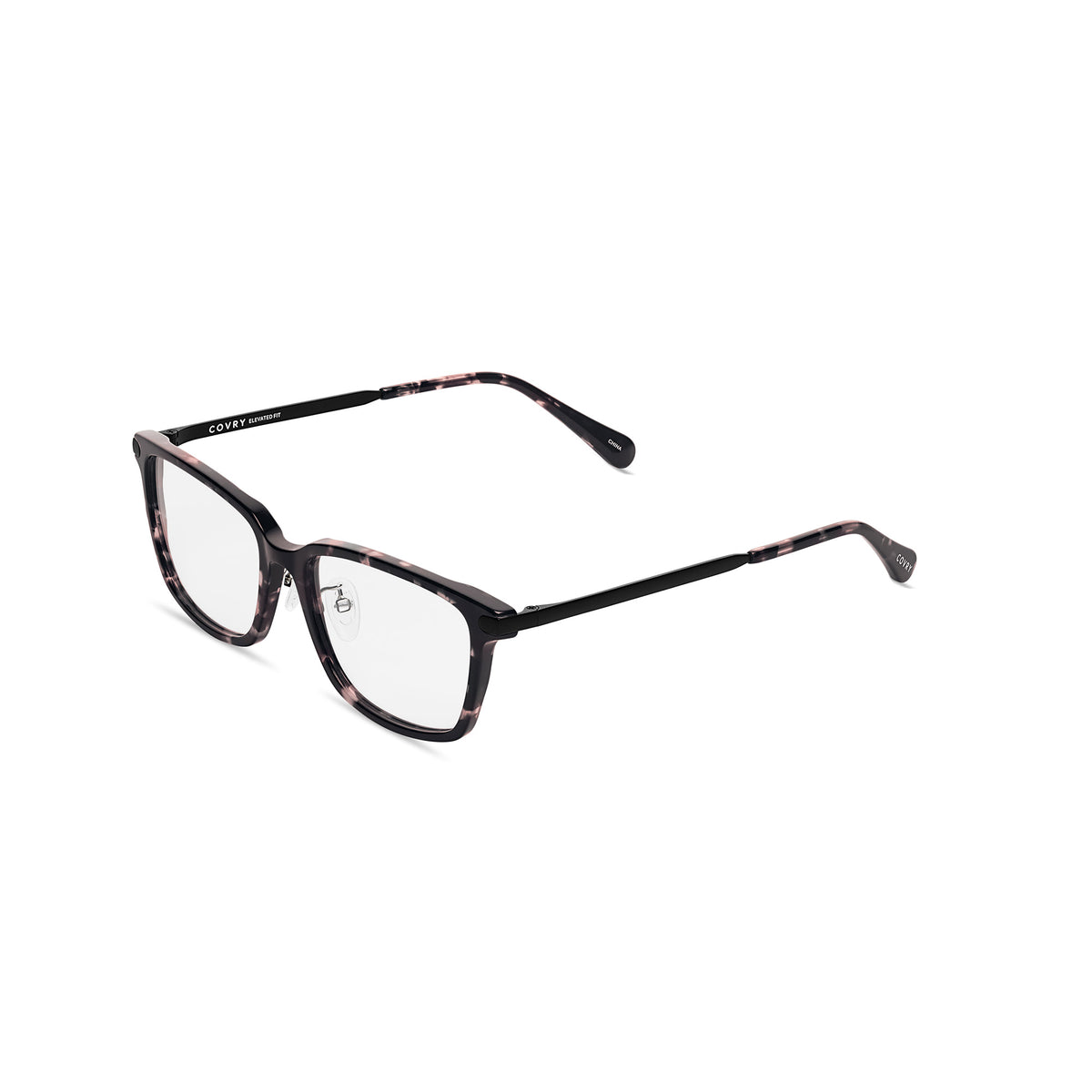 Cyrus Walnut Rectangular Glasses I Elevated Fit® I COVRY display picture 3