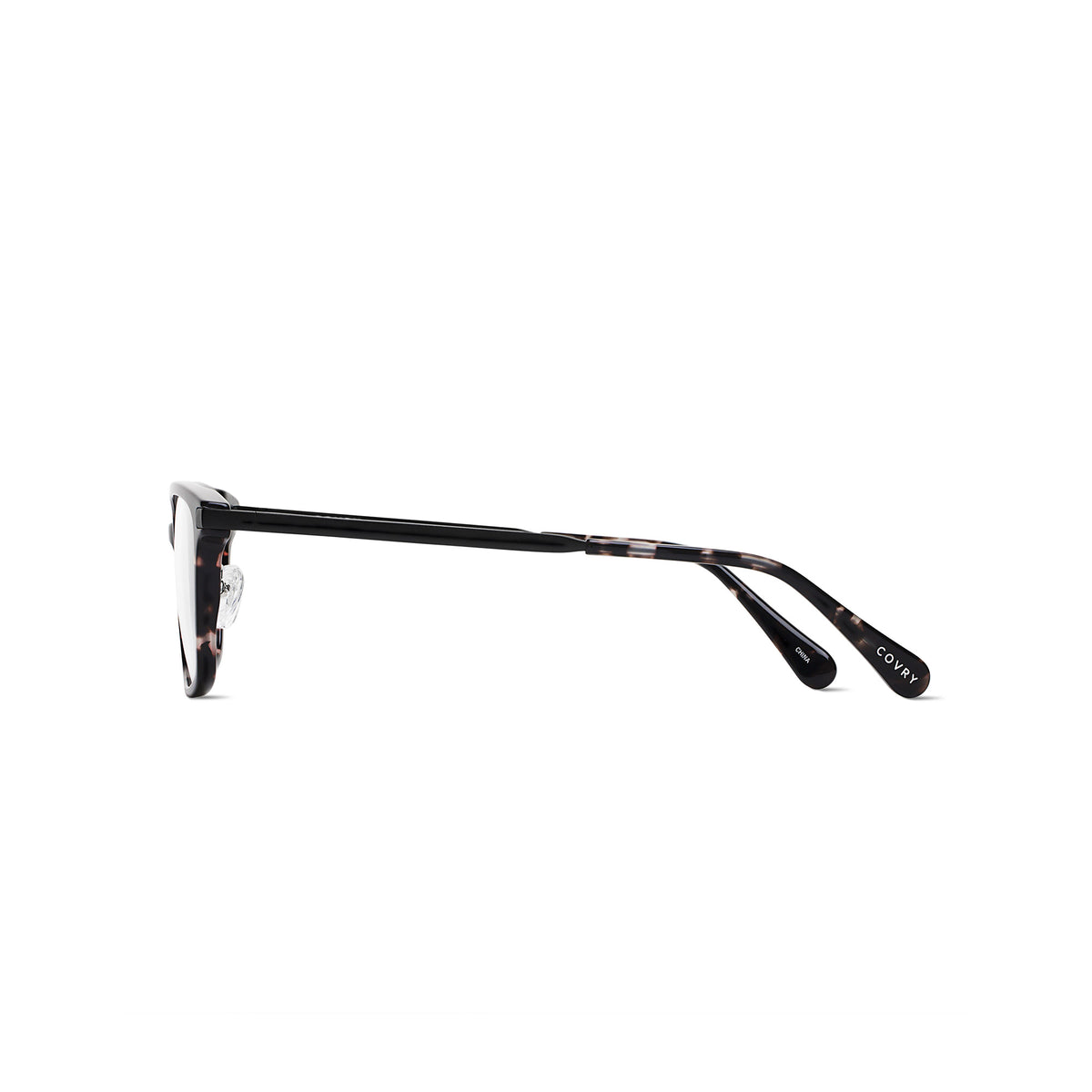 Cyrus Walnut Rectangular Glasses I Elevated Fit® I COVRY display picture 1