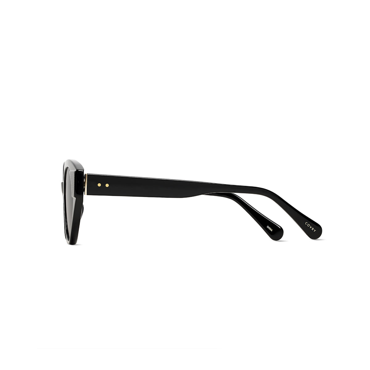 DIYA Black Cateye Sunglasses for Low Nose Bridge I COVRY display picture 2