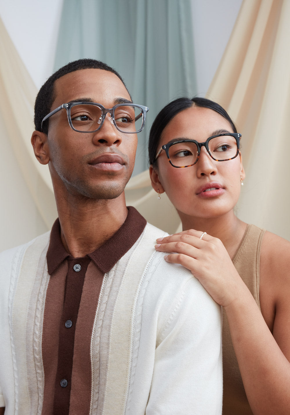 Felis Fog Grey Striped Glasses I Asian Fit I COVRY