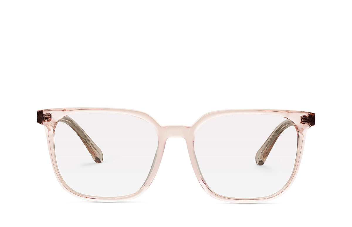 1980’s *Modern Misty* Translucent Peach Frames~ Peaches - Pink Round Frame Eyeglasses | Anrri Eyewear main image 2