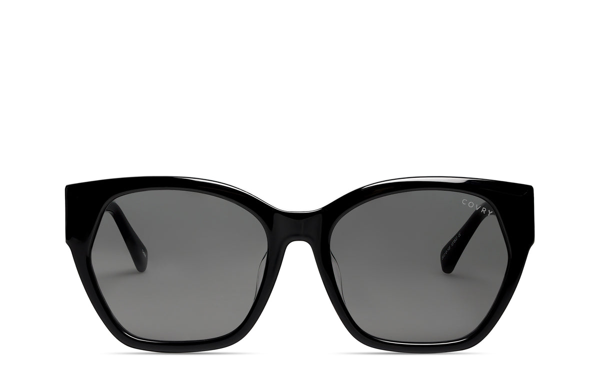 IRENA Black Asian Fit Sunglasses I COVRY display picture 2