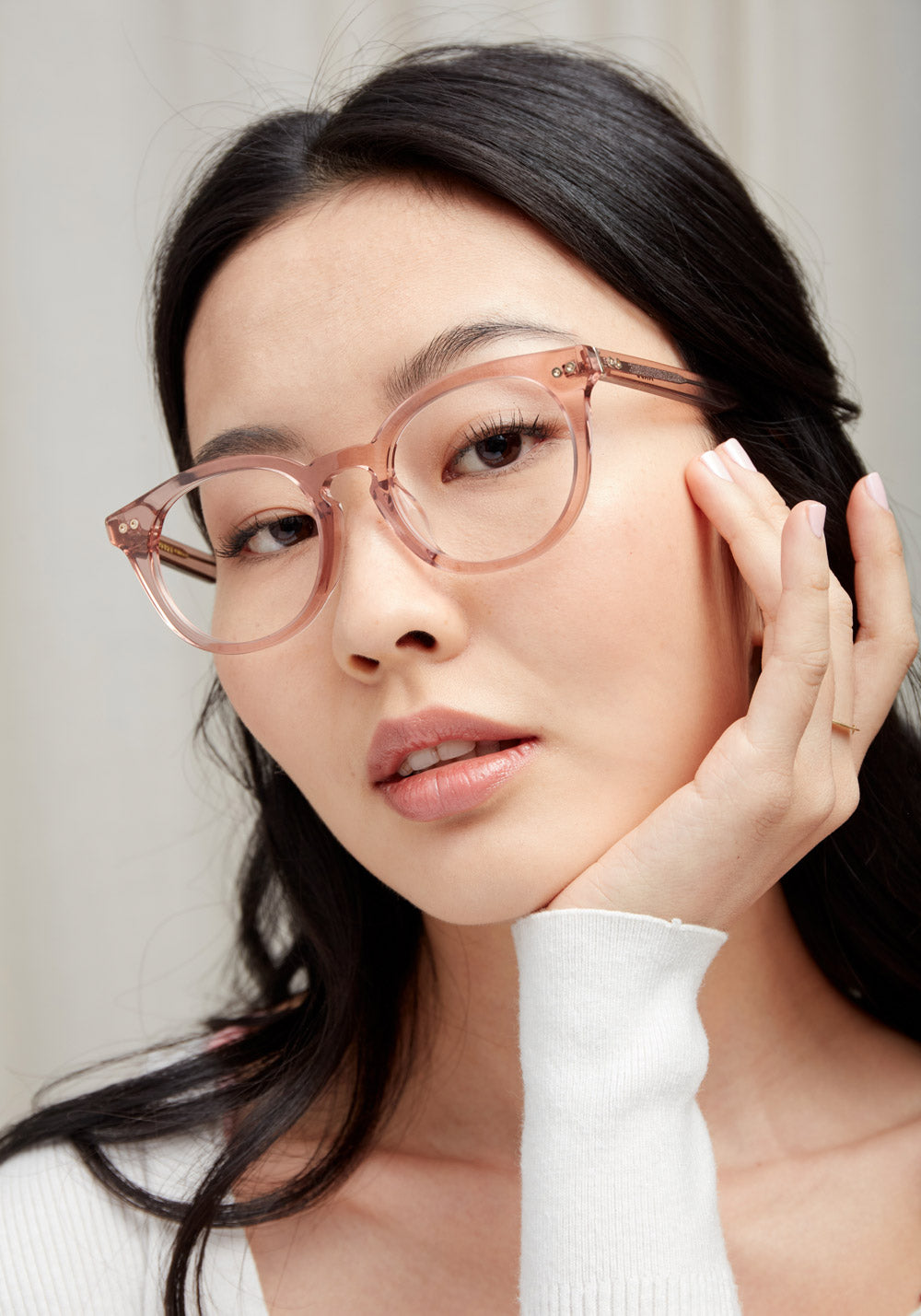 Mago Cosmos Pink Round Glasses I Low Bridge Fit I COVRY