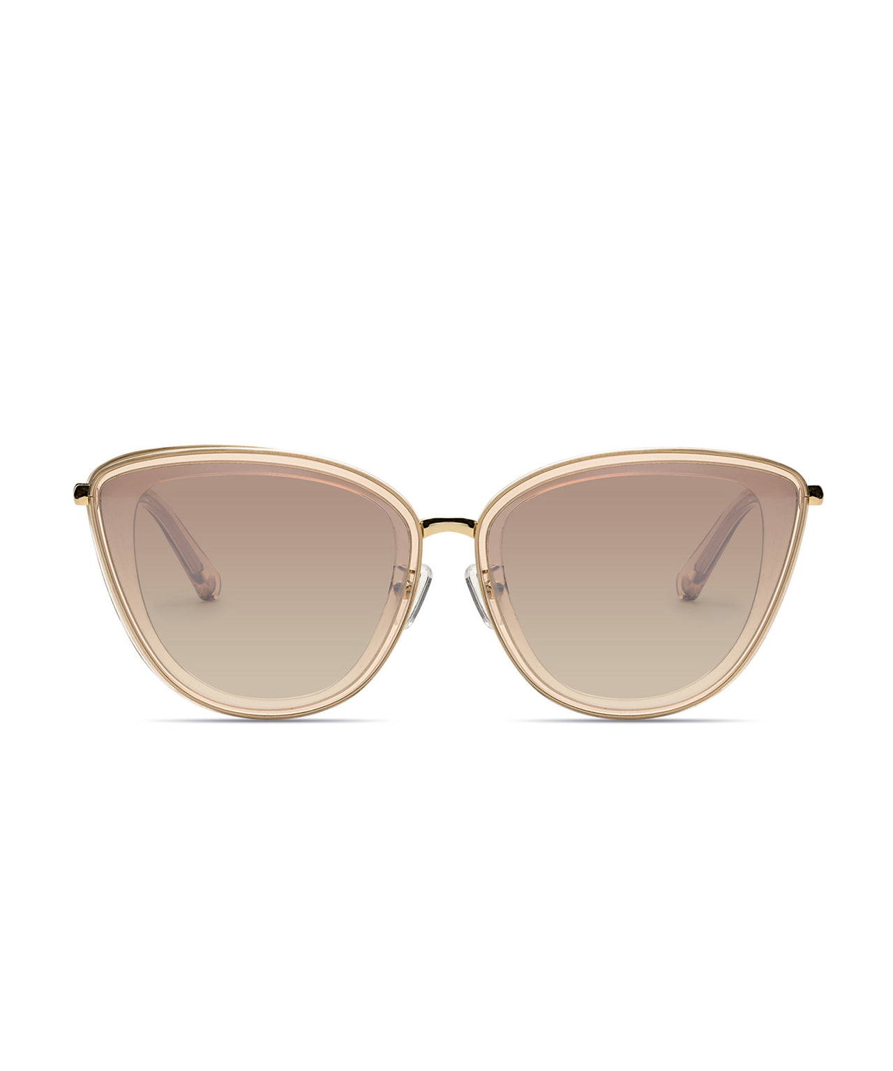 Low Bridge Fit Cat Eye Sunglasses with Case Amazon.com: Ray-Ban RB4474D Cat Eye sunglasses, Beige/Dark  main image 2
