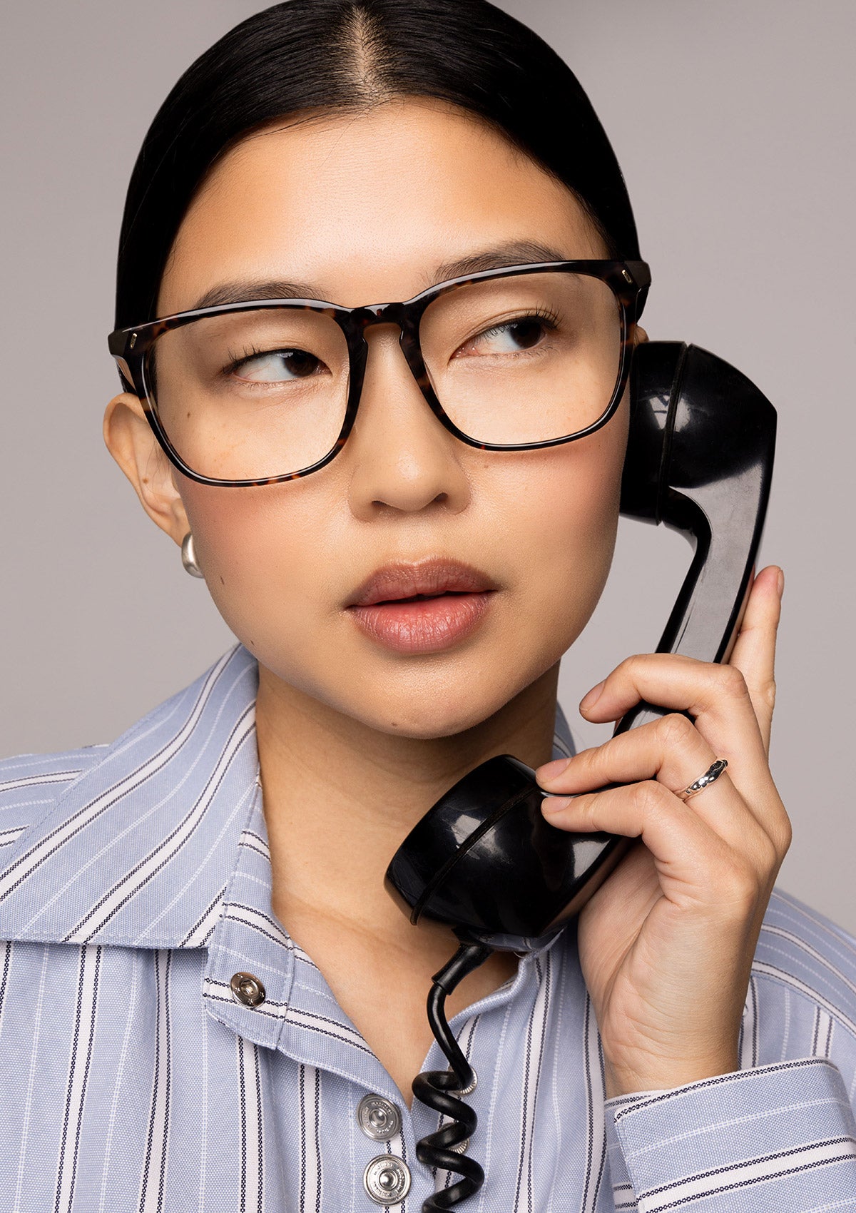 Nihal Amber Rectangular Glasses I Low Bridge Fit I COVRY