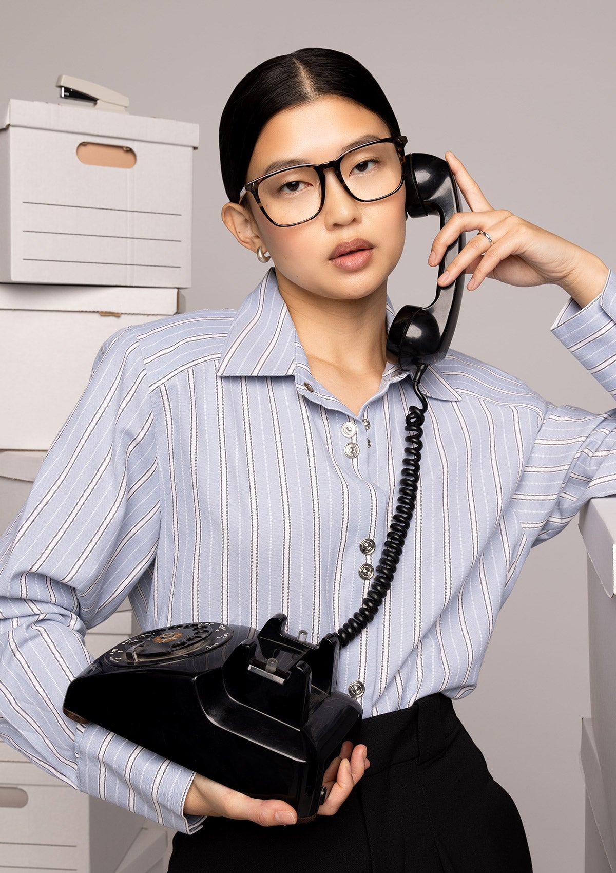 Nihal Amber Rectangular Glasses I Low Bridge Fit I COVRY