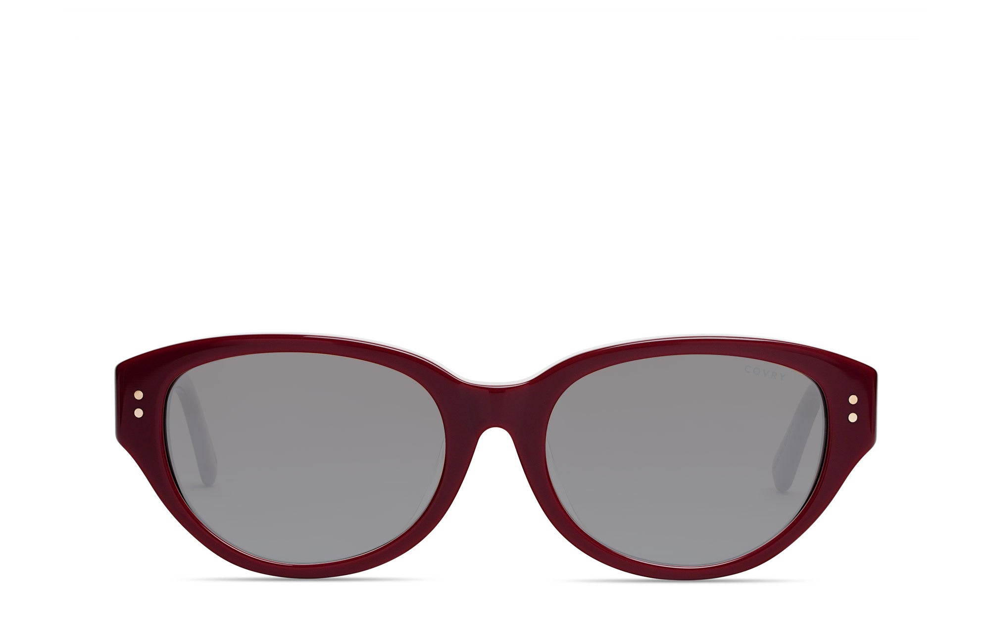 NOVA Azuki Red Cat Eye Sunglasses for Low Bridge Fit – COVRY