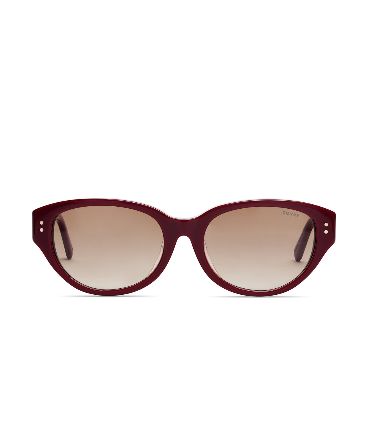 NOVA Azuki Red Cat Eye Sunglasses for Low Bridge Fit – COVRY display picture 2