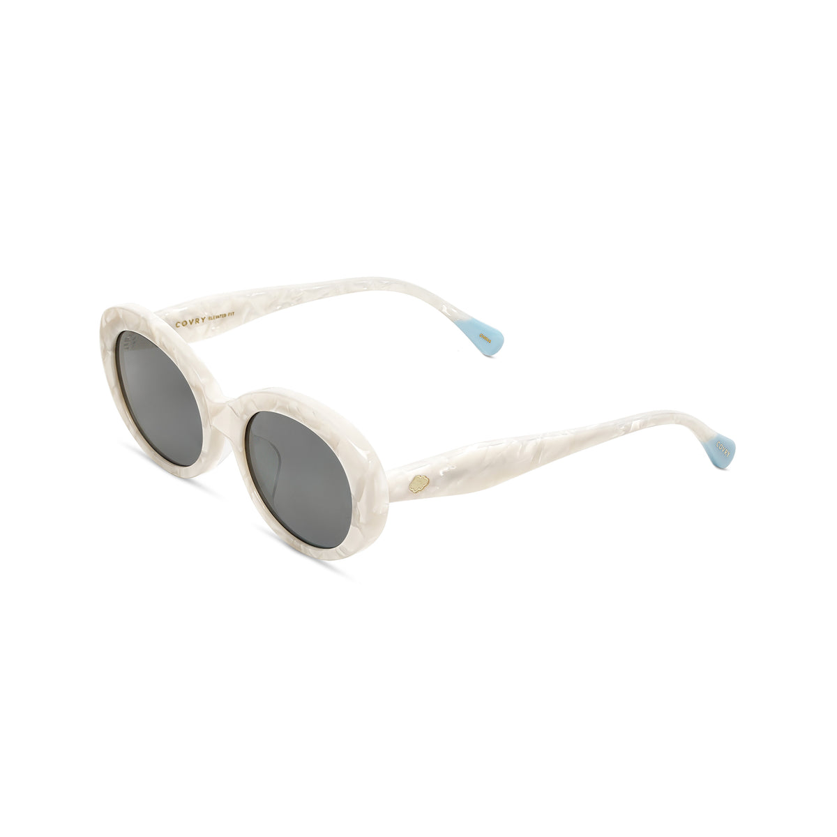 PETRA Cloud White Bridal Wedding Sunglasses I COVRY