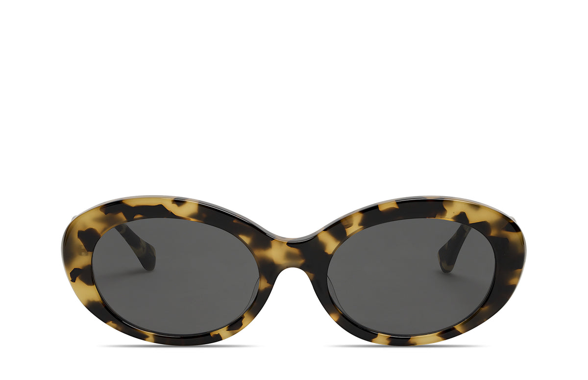 PETRA Pecan Tortoise Cateye Sunglasses for Low Nose Bridge I 