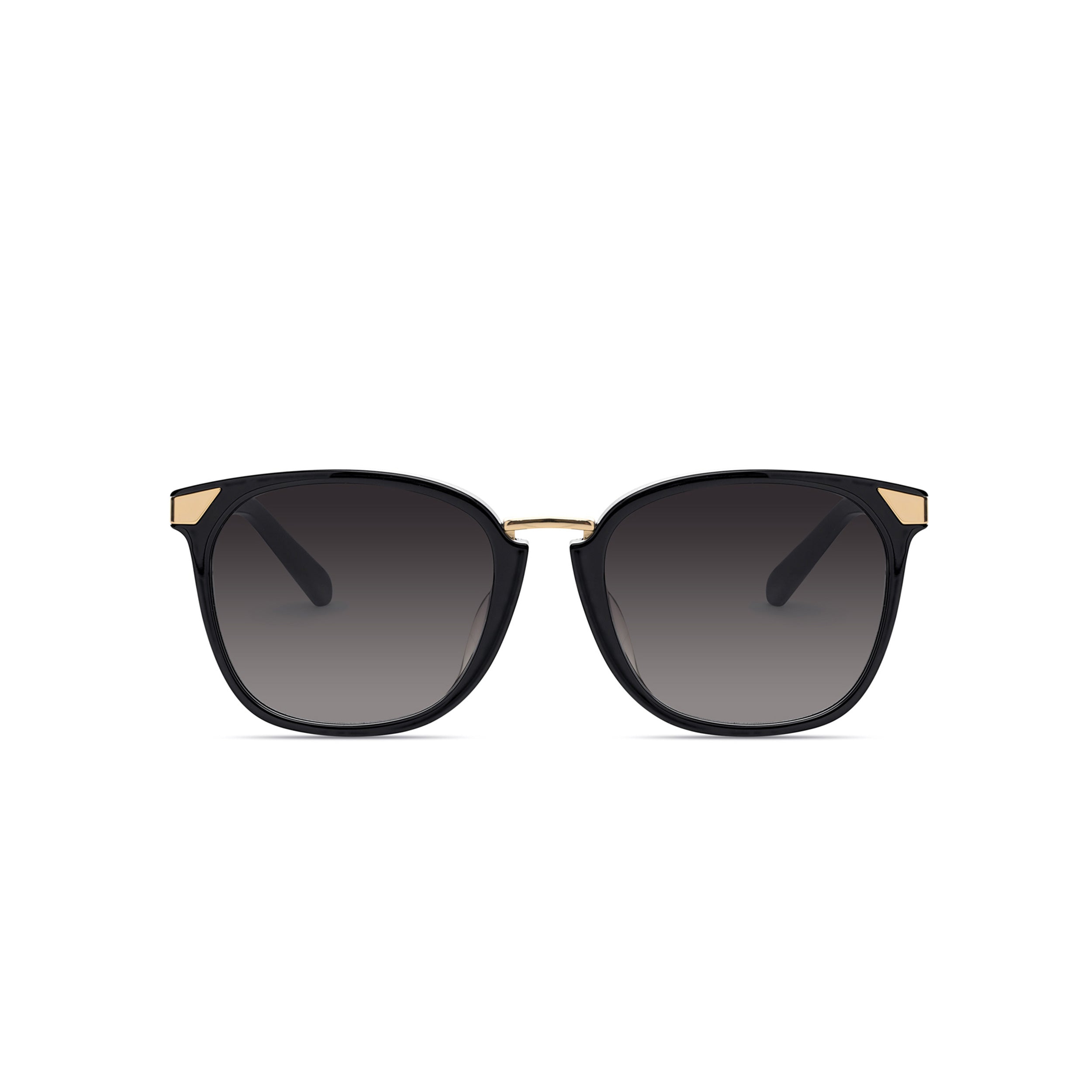 Vega Black Sunglasses for Low Nose Bridge | COVRY