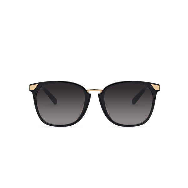 Vega Black Sunglasses for Low Nose Bridge | COVRY