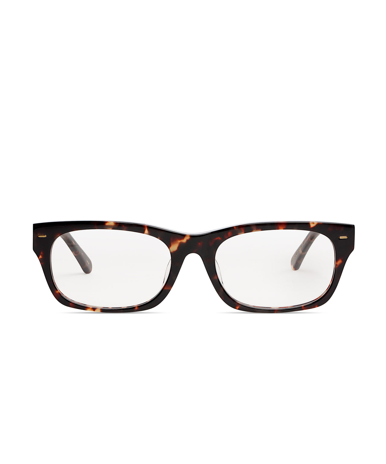 Vela Amber Tortoise Rectangular Bayonetta Glasses I Low Nose 