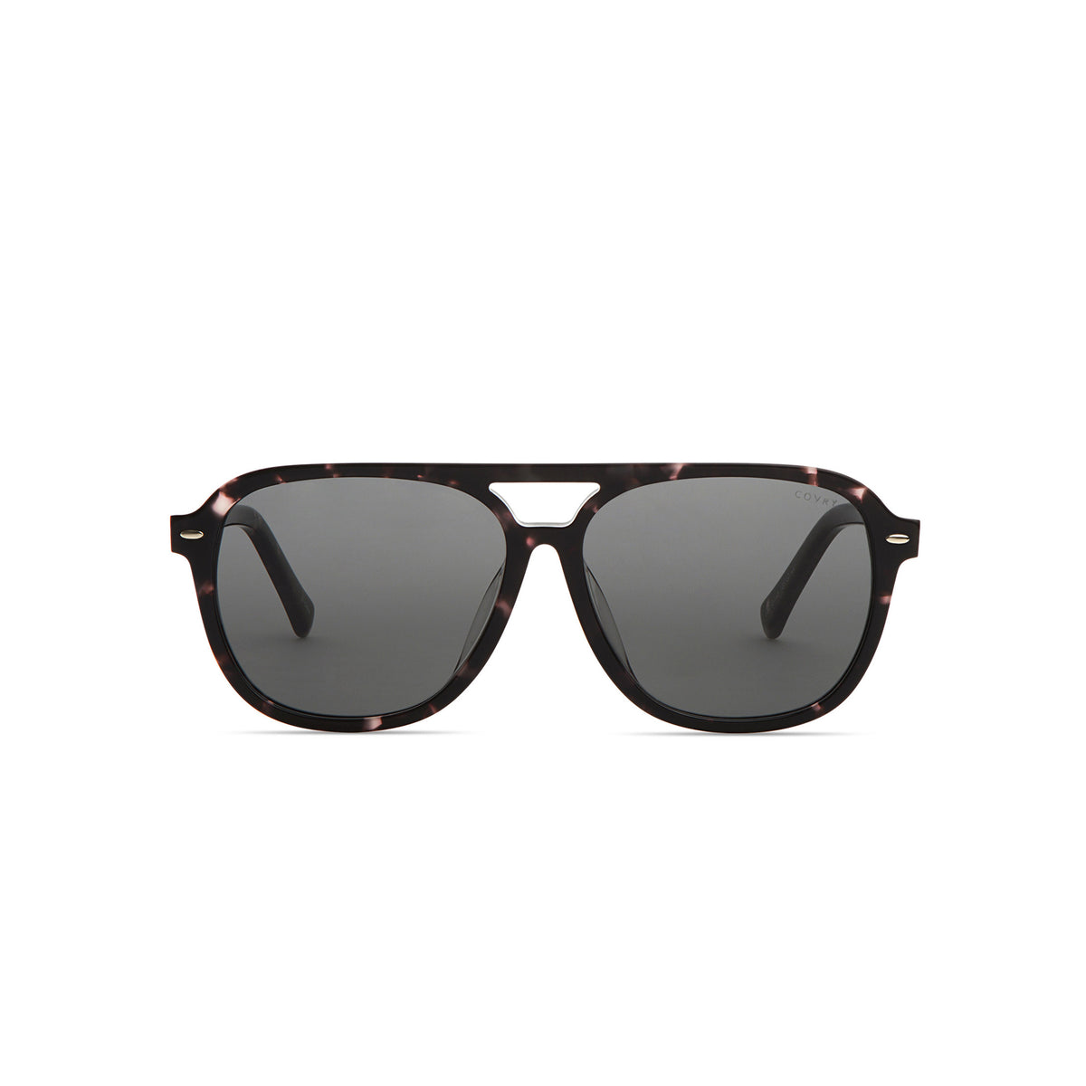 Vesper Walnut Aviator Polarized Sunglasses I COVRY display picture 2