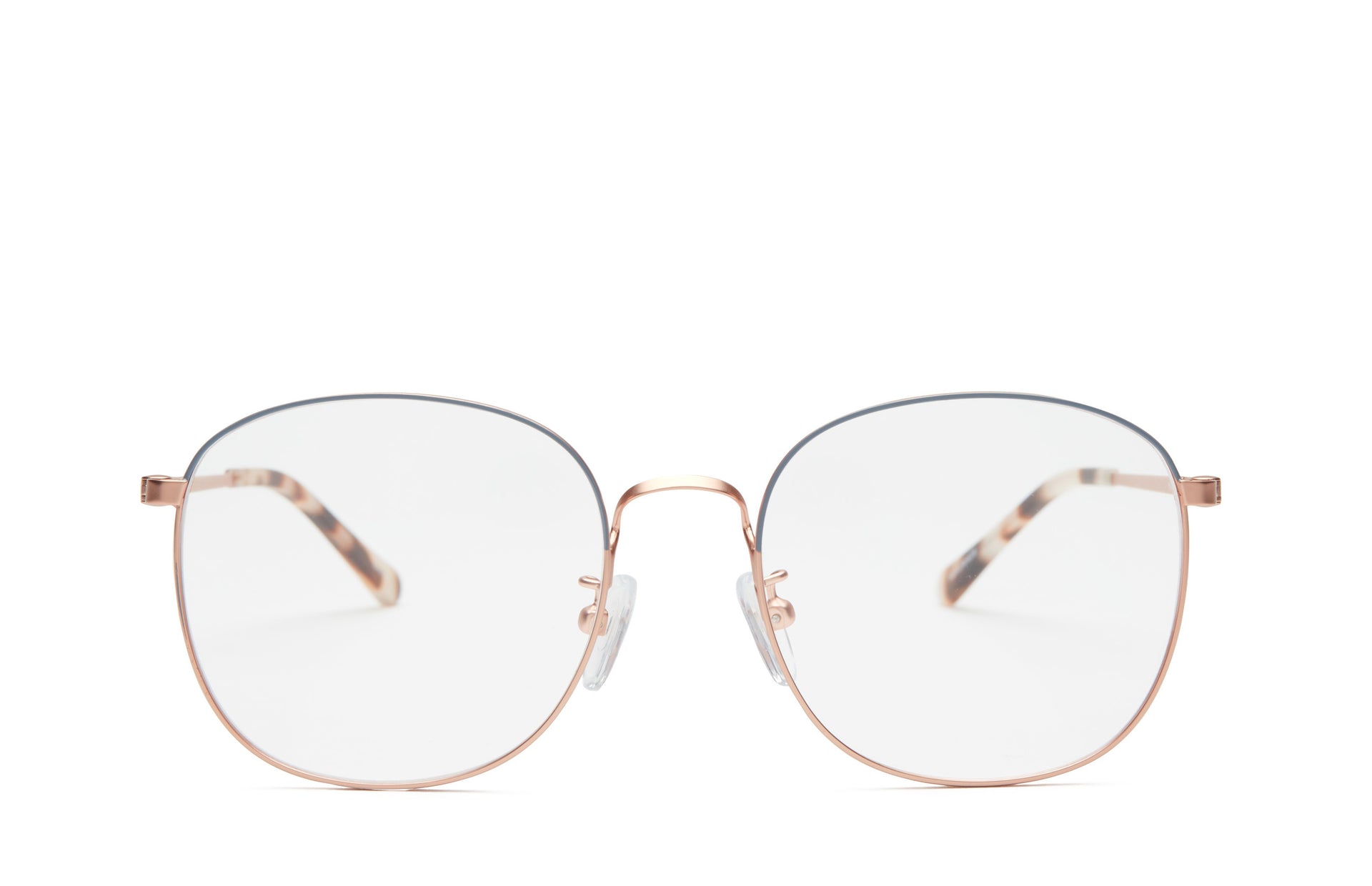Hamal Rose Gold Glasses for Low Nose Bridge I COVRY