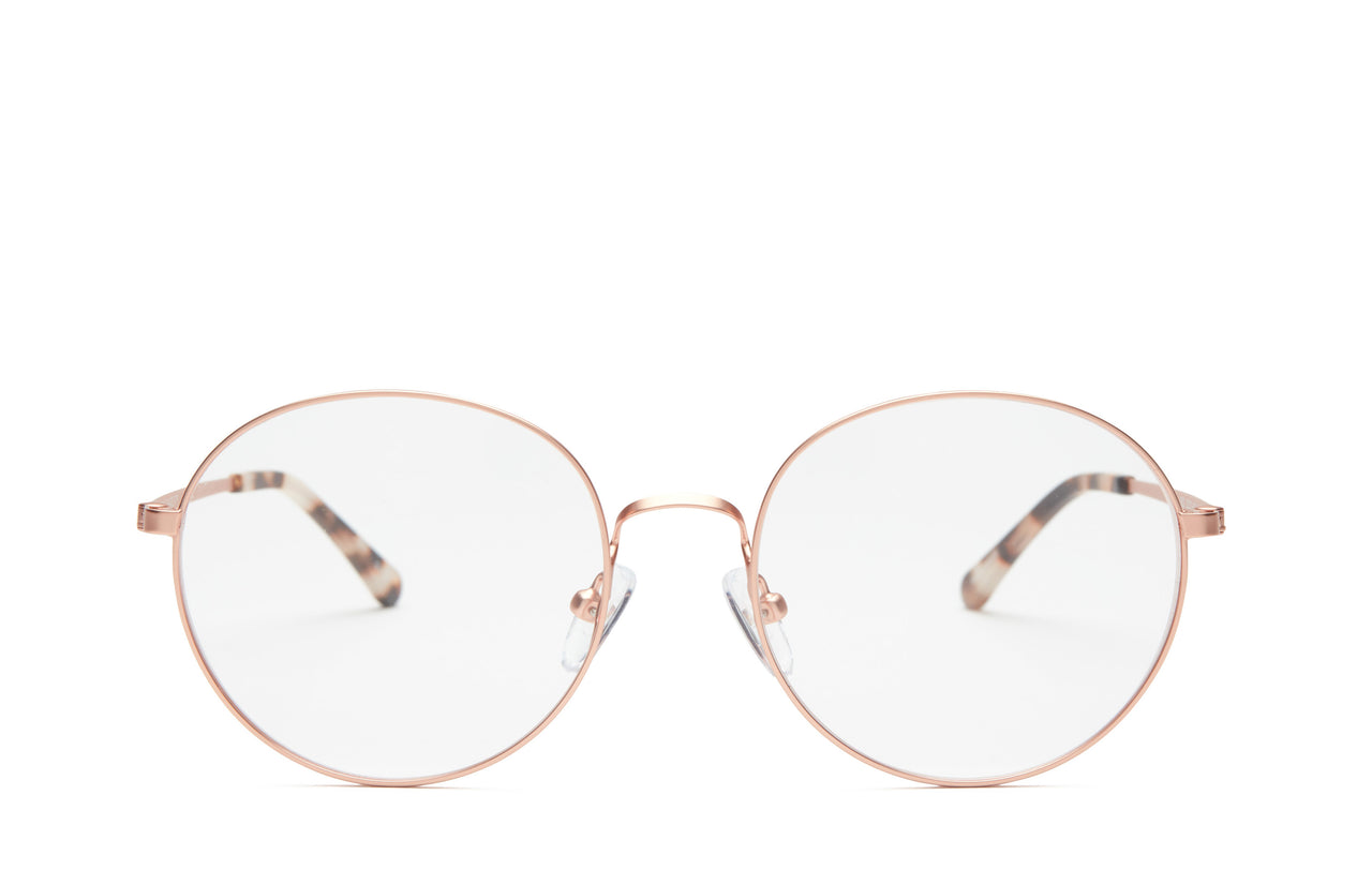 Keid Rose Gold Glasses I Low Nose Bridge I COVRY