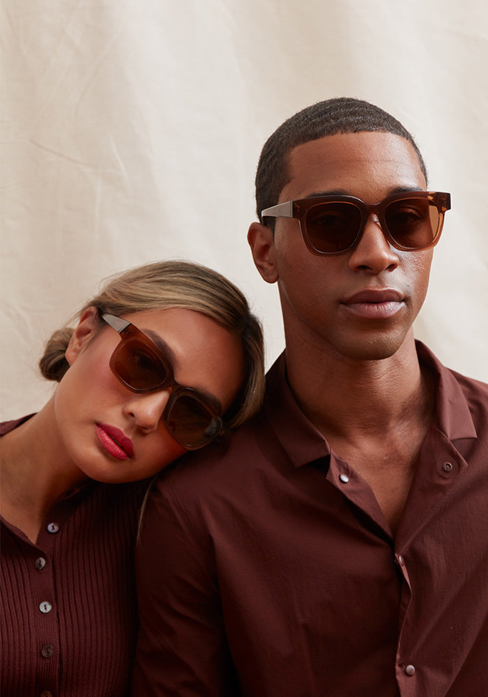◆gigli ロメオジリ セカンドライン マオカラーシャツ ブラウン アーカイヴ MERAK Honey Large Sunglass for Low Bridge I COVRY