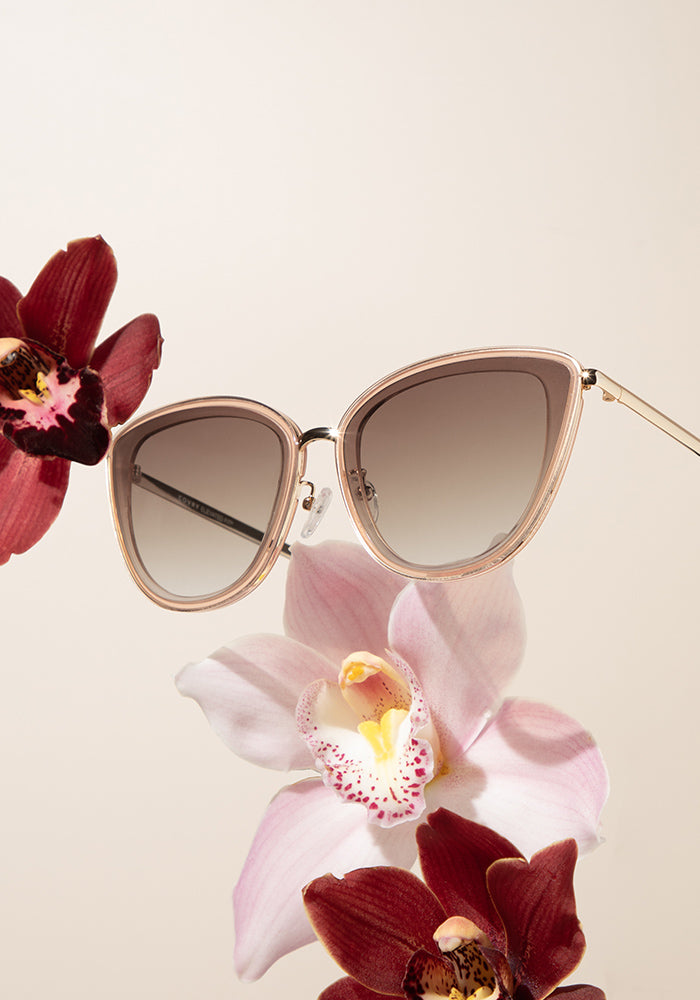 Mimosa Ginger Cateye Sunglass with Low Bridge Fit | COVRY