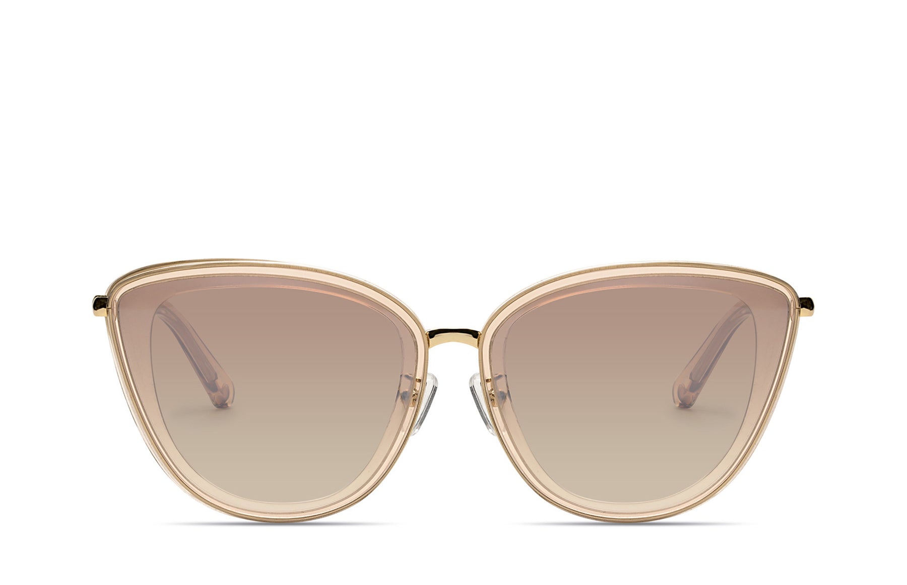 Mimosa Ginger Cateye Sunglass with Low Bridge Fit