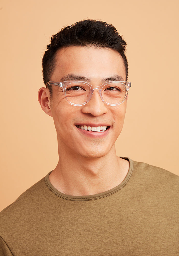 Clear glasses guy Clearance